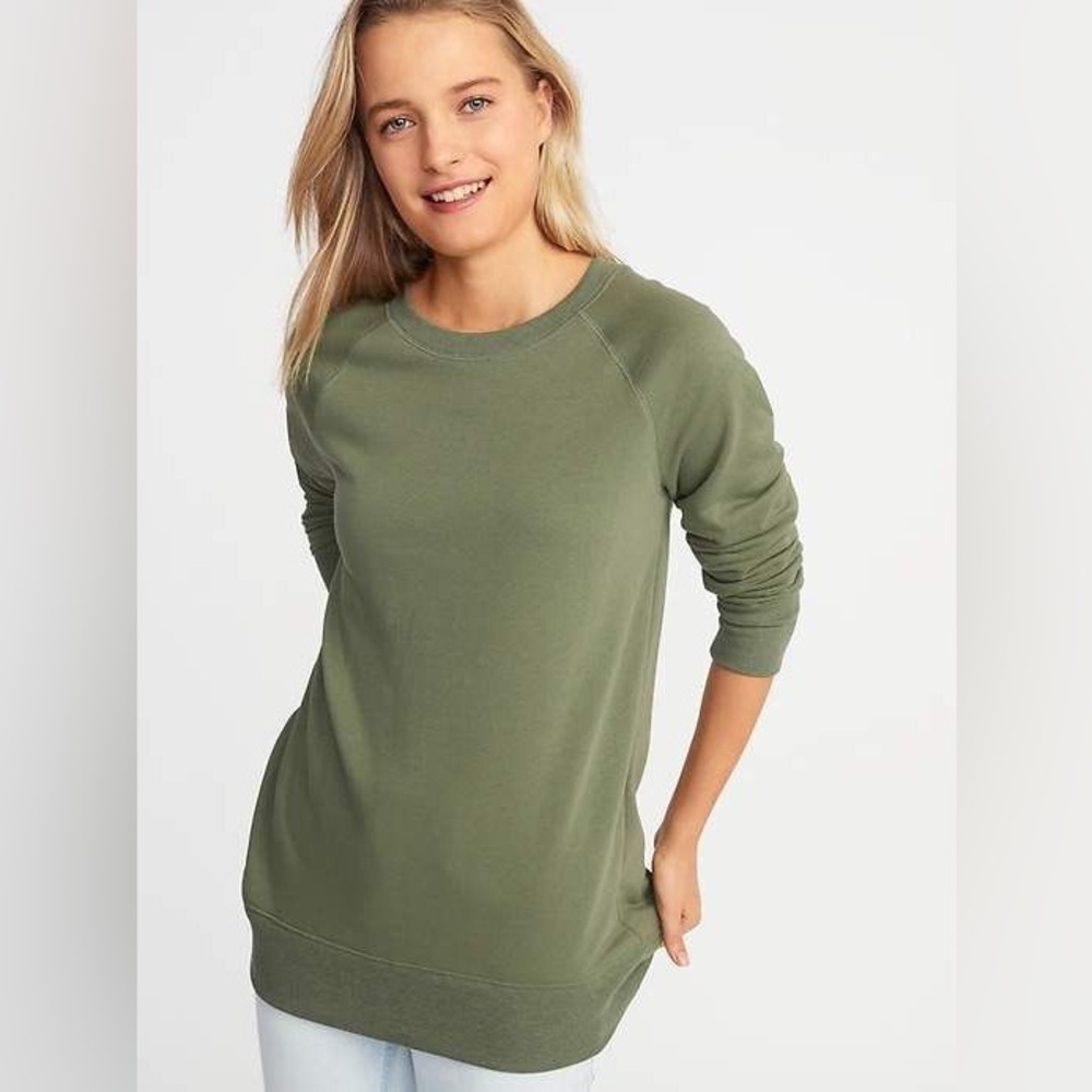 Old Navy | Green Boyfriend Tunic Sweatshirt